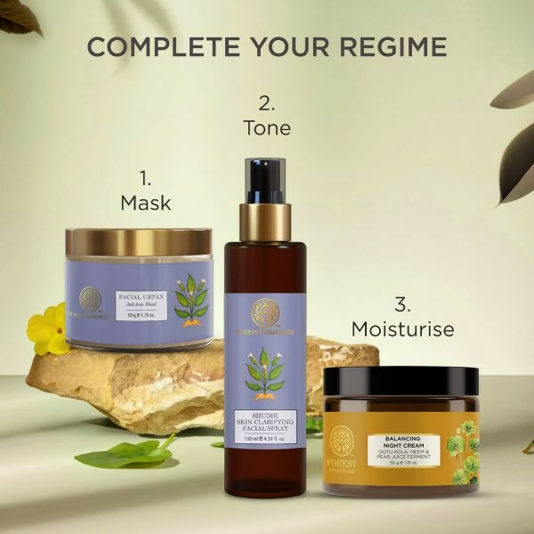 Forest Essentials Balancing Night Cream with Gotu Kola, Neem & Pear Juice Ferment - 50 gm
