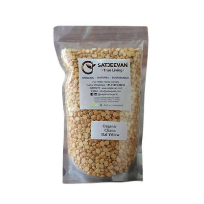 Satjeevan Organic Chana Dal Yellow - 500 gm