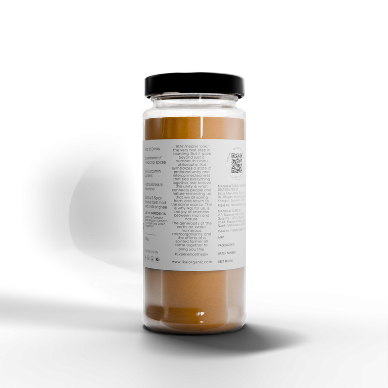 IKAI Natural Lakadong Turmeric Latte (Haldi Doodh) - 100 gm