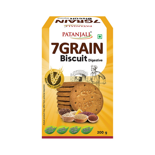 Patanjali 7 Grain Digestive Biscuit - 200 gm