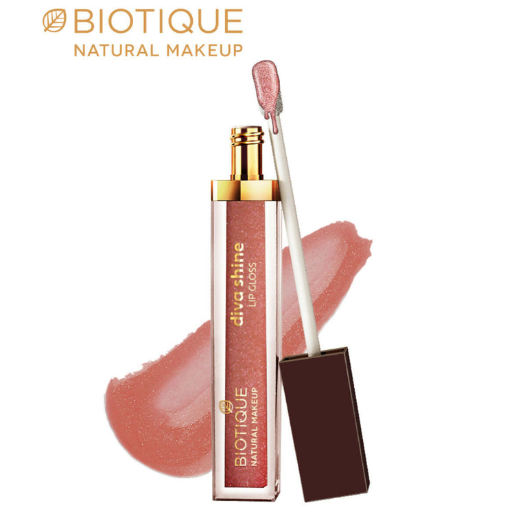 Biotique Diva Shine Lip Gloss - Naughty Nude - 3 ml