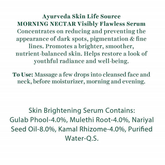 Biotique Advanced Ayurveda Bio Morning Nectar Visibly Flawless Serum - 40 ml
