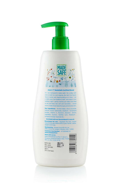 Mamaearth Gentle Cleansing Natural Baby Shampoo & Mamaearth Deeply Nourishing Natural Baby Wash - combo