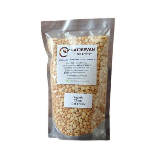 Satjeevan Organic Chana Dal Yellow - 500 gm