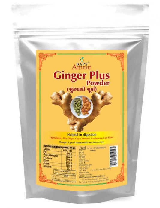 Baps Amrut Ginger Plus Powder - 100 gm