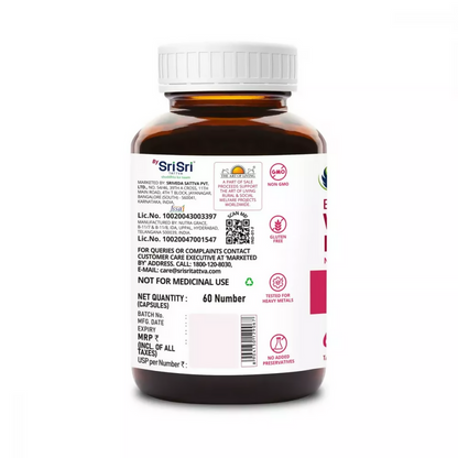 Sri Sri Tattva Supasupp SupaSupp Evening Primrose Oil Capsules - Women's Health - 60 caps