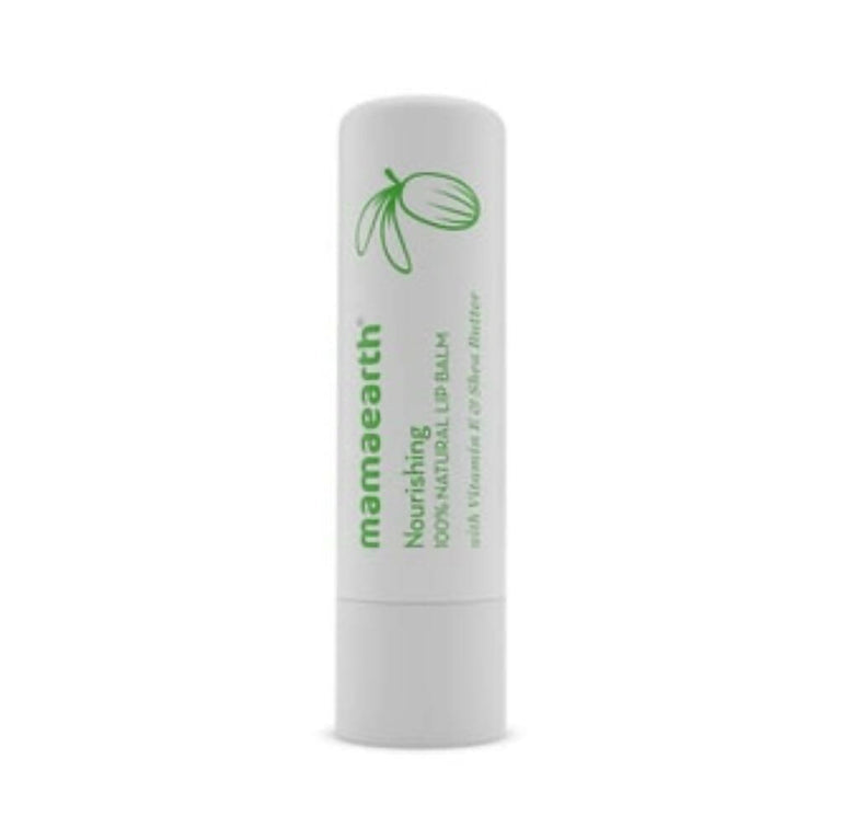 Mamaearth Nourishing 100% Natural Lip Balm With Vitamin E & Shea Butter - 4 gm
