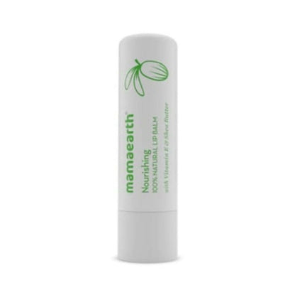 Mamaearth Nourishing 100% Natural Lip Balm With Vitamin E & Shea Butter - 4 gm