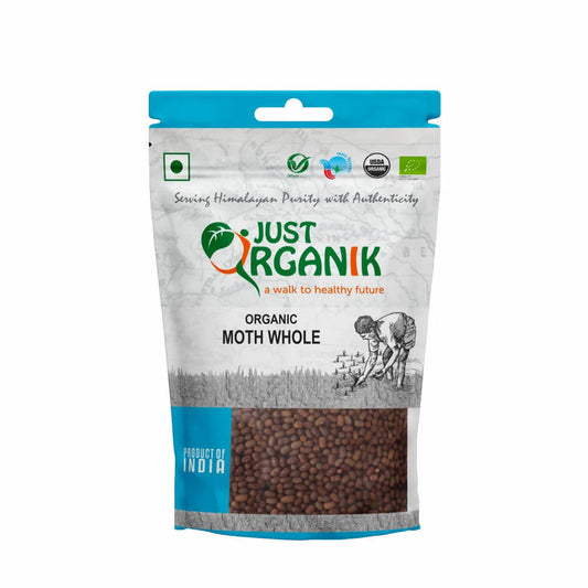Just Organik Moth Whole (Moth Sabut) - 500 gm