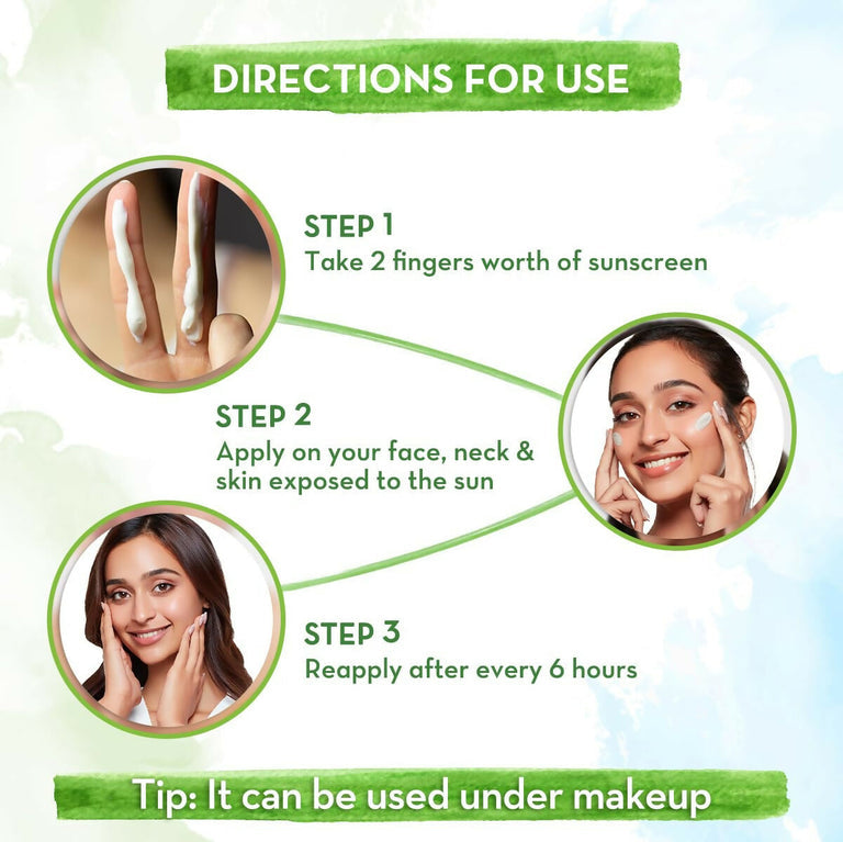 Mamaearth Rice Water Dewy Sunscreen with SPF 50 - 50 gm