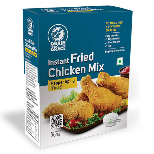 Grain N Grace Instant Fried Chicken Mix Pepper Spicy - 200 gm