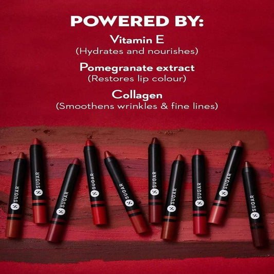 Sugar Plush Crush Creme Crayon - Red Rebel (Blue toned Red)