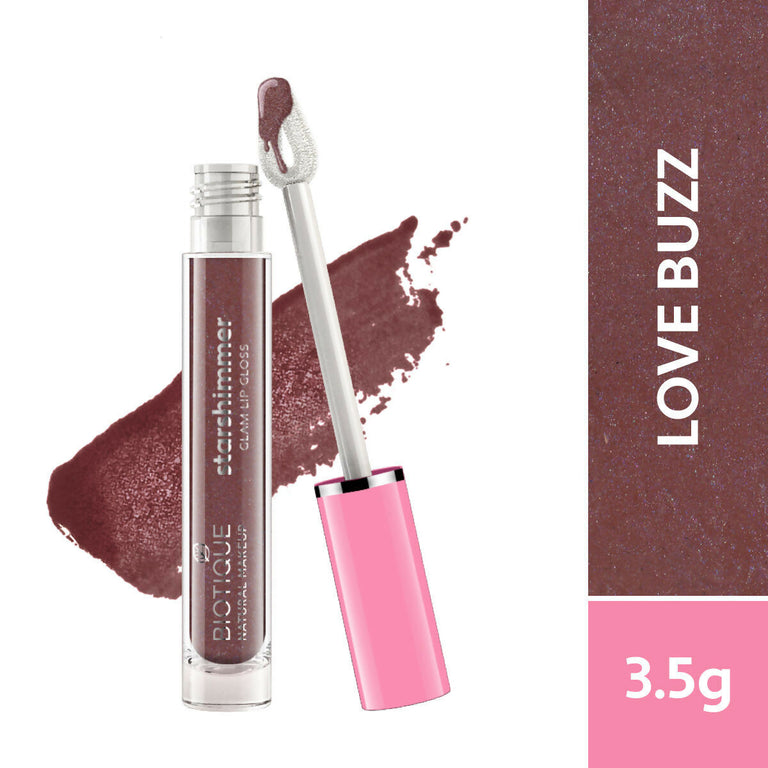 Biotique Starshimmer Glam Lip Gloss - Love Buzz - 3.5 ml