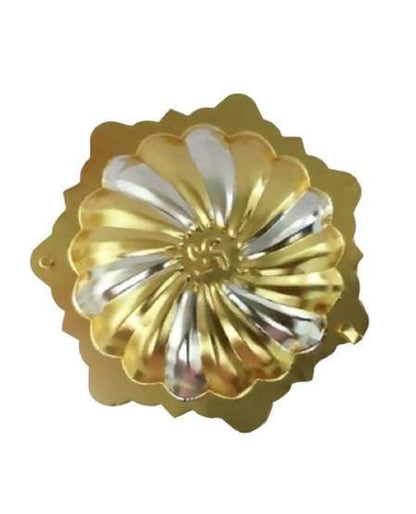 Puja N Pujari Gold and Silver Coated Kumkum Holder
