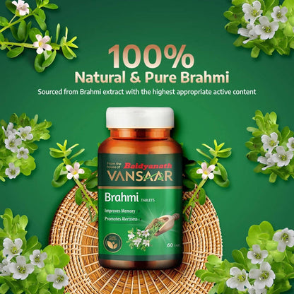 Baidyanath Vansaar Brahmi Tablets - 60 Tabs