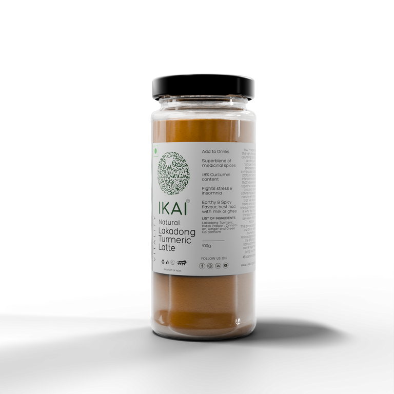 IKAI Natural Lakadong Turmeric Latte (Haldi Doodh) - 100 gm