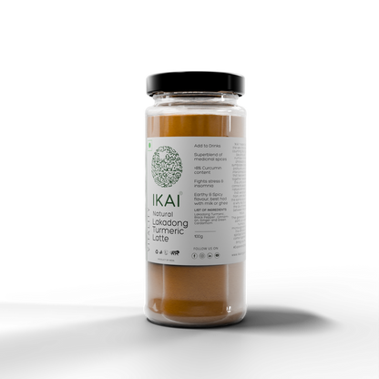IKAI Natural Lakadong Turmeric Latte (Haldi Doodh) - 100 gm