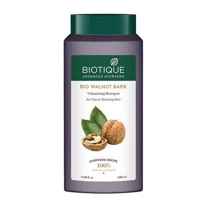 Biotique Advanced Ayurveda Bio Walnut Bark Volumizing Shampoo For Fine & Thinning Hair - 120 ml