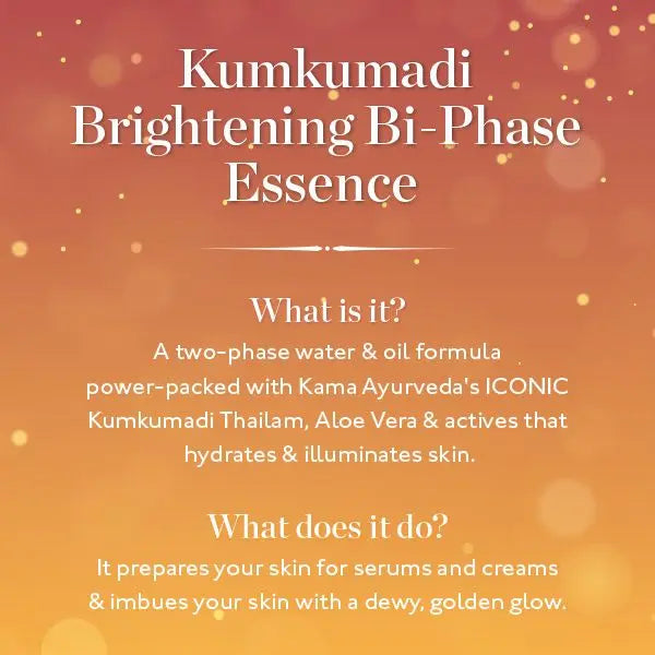 Kama Ayurveda Kumkumadi Brightening Bi-Phase Essence - 12 ml