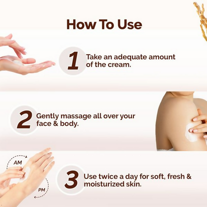 Mamaearth Rice Dewy Bright Light Moisturizing Cream with Rice Water & Niacinamide For Glass-Skin - 50 gm