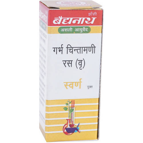 Baidyanath Jhansi Garbha Chintamani Ras VR (Swarna Yukta) Tablets - 10 Tabs