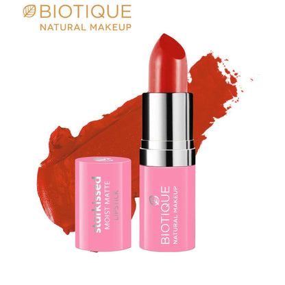 Biotique Starkissed Moist Matte Lipstick - Sugar N Spice - 4.2 gm