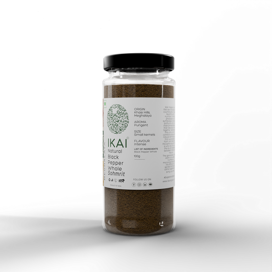 IKAI Natural Black Pepper Whole - 100 gm