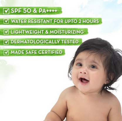 Mamaearth Baby Rich Moisturizing Ultra Light Sunscreen - 50 gm
