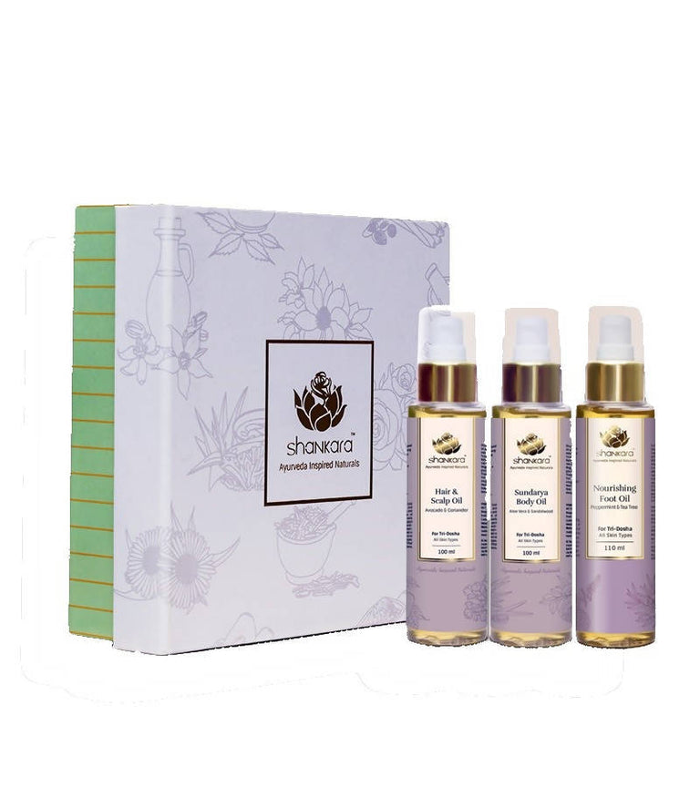 Shankara by Sri Sri Tattva Head to Toe Essential Oils Combo - Combo Pack
