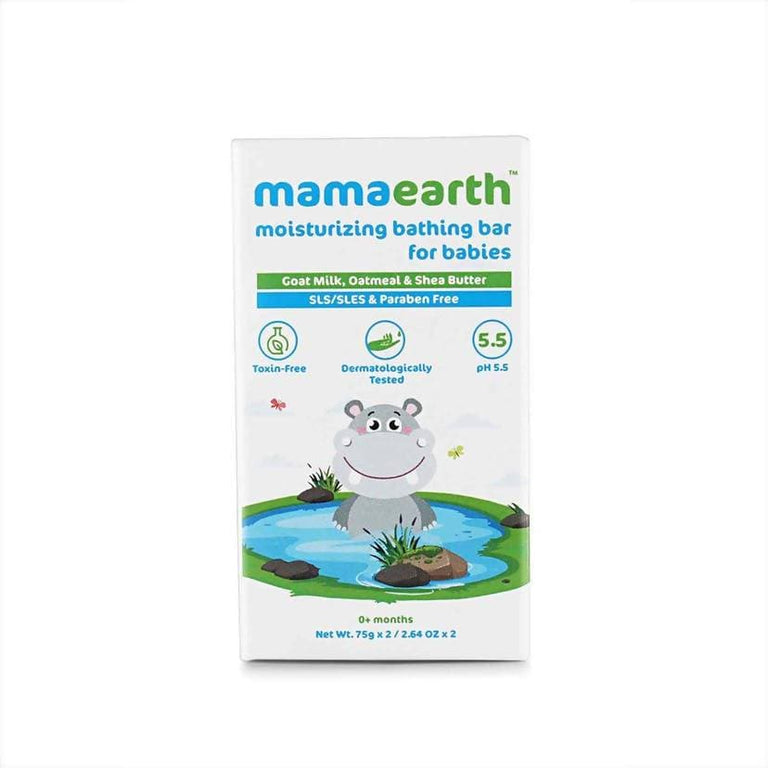 Mamaearth Moisturizing Bathing Bar Soap For Babies - Pack of 2