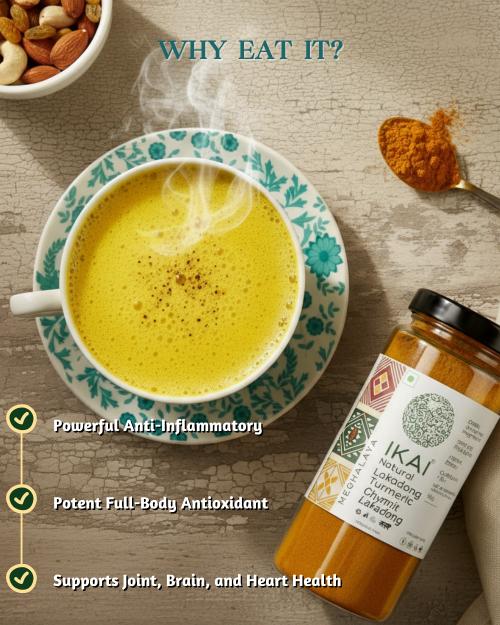 IKAI Natural Lakadong Turmeric - 100 gm