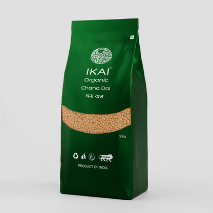 IKAI Organic Chana Dal - 500 gm