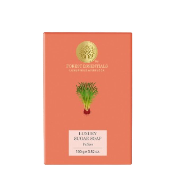 Forest Essentials Luxury Sugar Soap Vetiver - 100 gm
