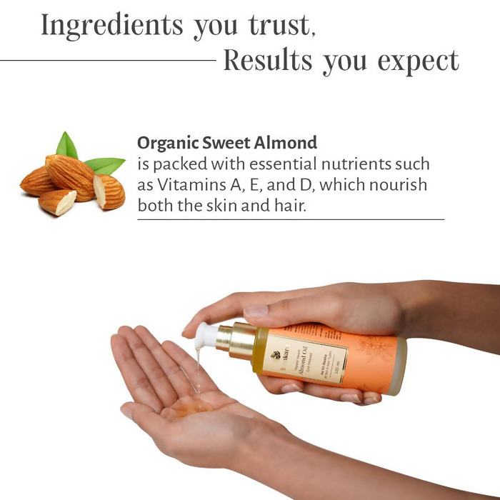 Shankara by Sri Sri Tattva Organic Sweet Almond Oil - 100 ml
