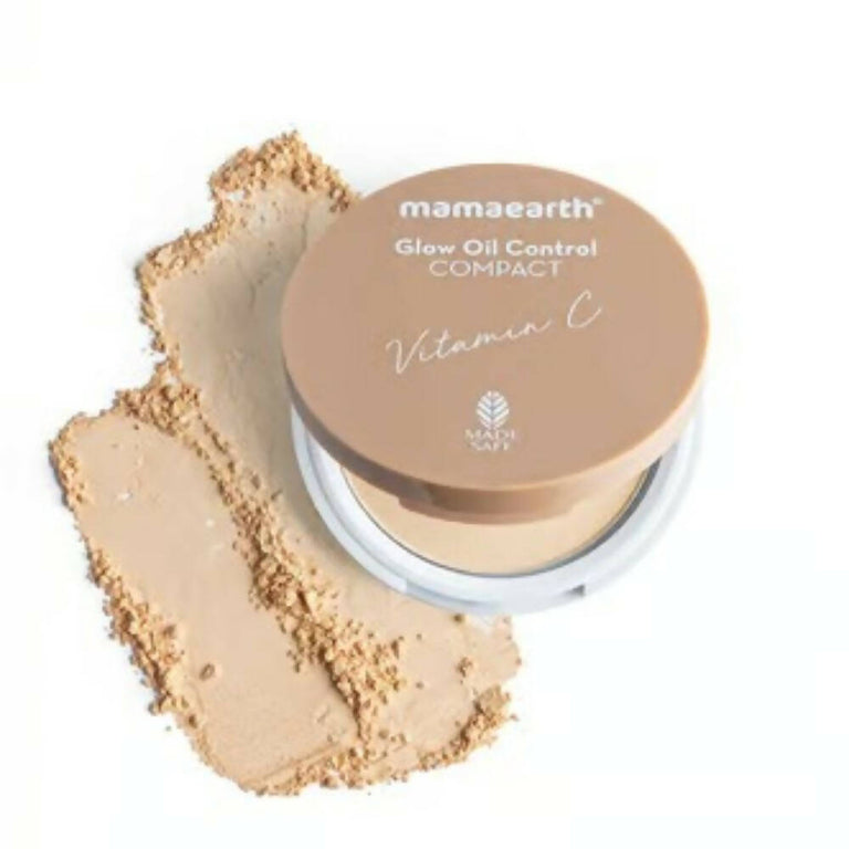 Mamaearth Glow Serum Foundation + Glow Oil Control Compact Combo - Ivory Glow - Combo