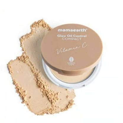 Mamaearth Glow Serum Foundation + Glow Oil Control Compact Combo - Ivory Glow - Combo