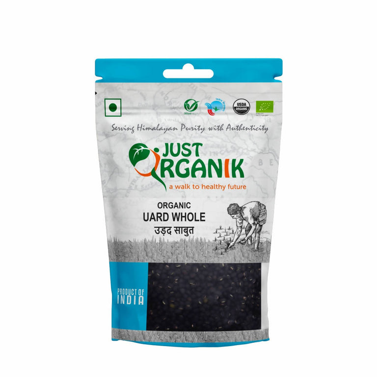 Just Organik Urad Whole (Black Dal) - 500 gm