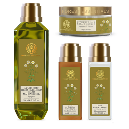 Forest Essentials Hair Repair & Shine Ritual For Nourished Hair - combo