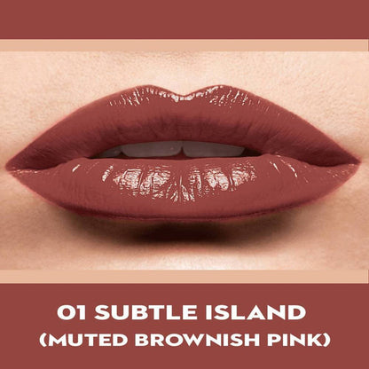 Sugar Never Say Dry Creme Lipstick - Subtle Island (Muted Brownish Pink)