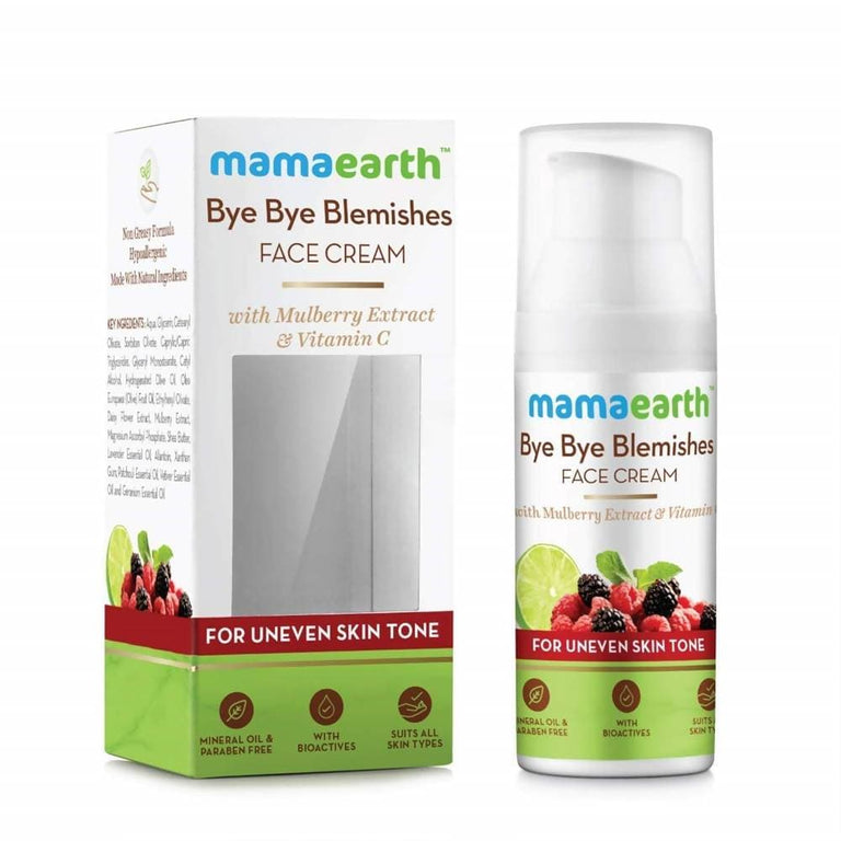 Mamaearth Bye Bye Blemishes Face Cream For Uneven Skin Tone - 30 ml - Pack of 1