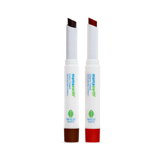Mamaearth CoCo and Cherry Tinted 100% Natural Lip Balms - Combo