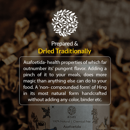 Asavi Handcrafted Natural Hathras Hing (Asafoetida) - 10 gm