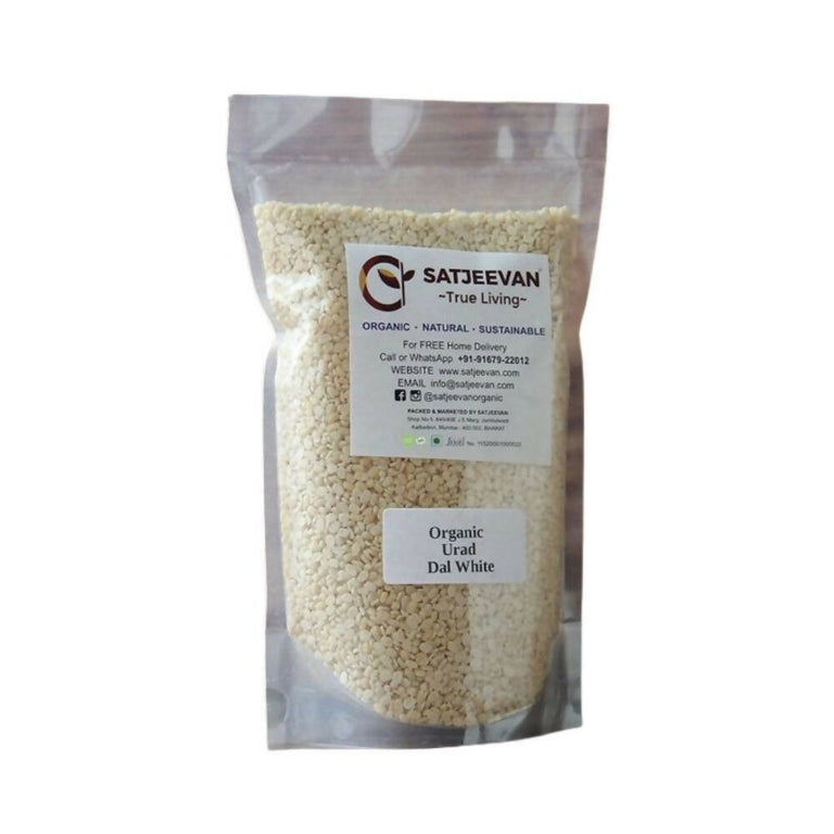 Satjeevan Organic Urad Dal White - 500 gm