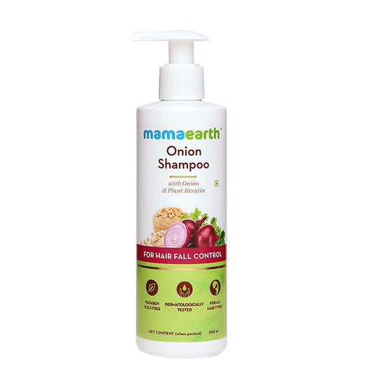 Mamaearth Onion Shampoo For Hair Fall Care - 180 ml - Pack of 1