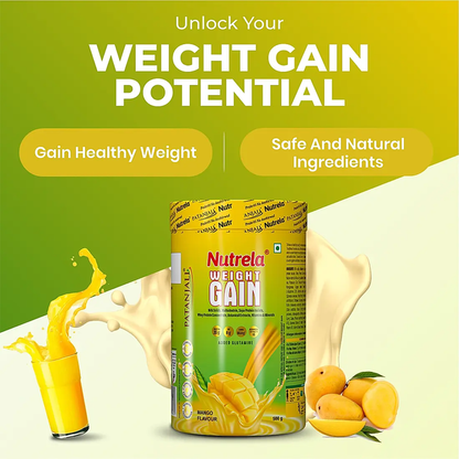 Patanjali Nutrela Weight Gain - Mango Flavour - 500 gm