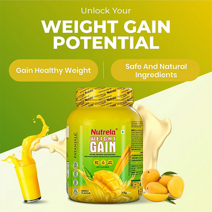 Patanjali Nutrela Weight Gain - Mango Flavour - 500 gm