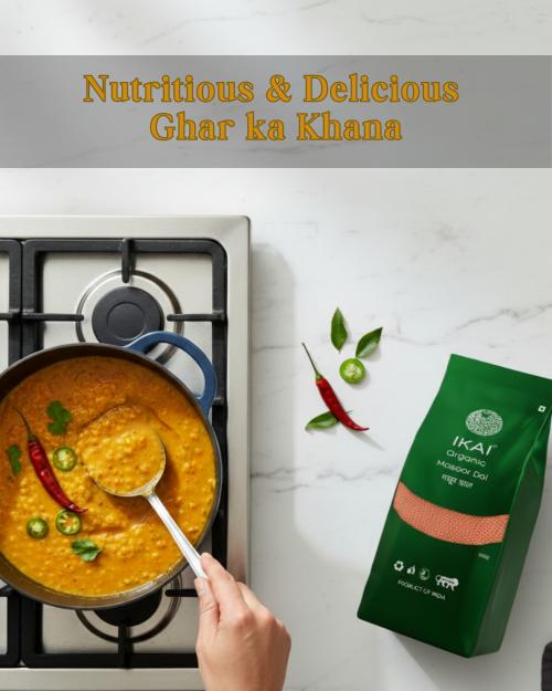 IKAI Organic Masoor Dal (Red Lentil) - 500 gm