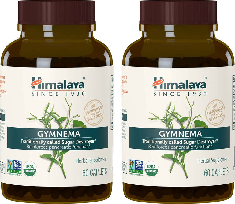 Himalaya Herbals Gymnema Caplets - 60 caplets - Pack of 2