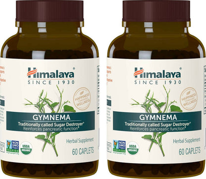 Himalaya Herbals Gymnema Caplets - 60 caplets - Pack of 2