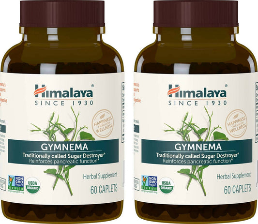 Himalaya Herbals Gymnema Caplets - 60 caplets - Pack of 2
